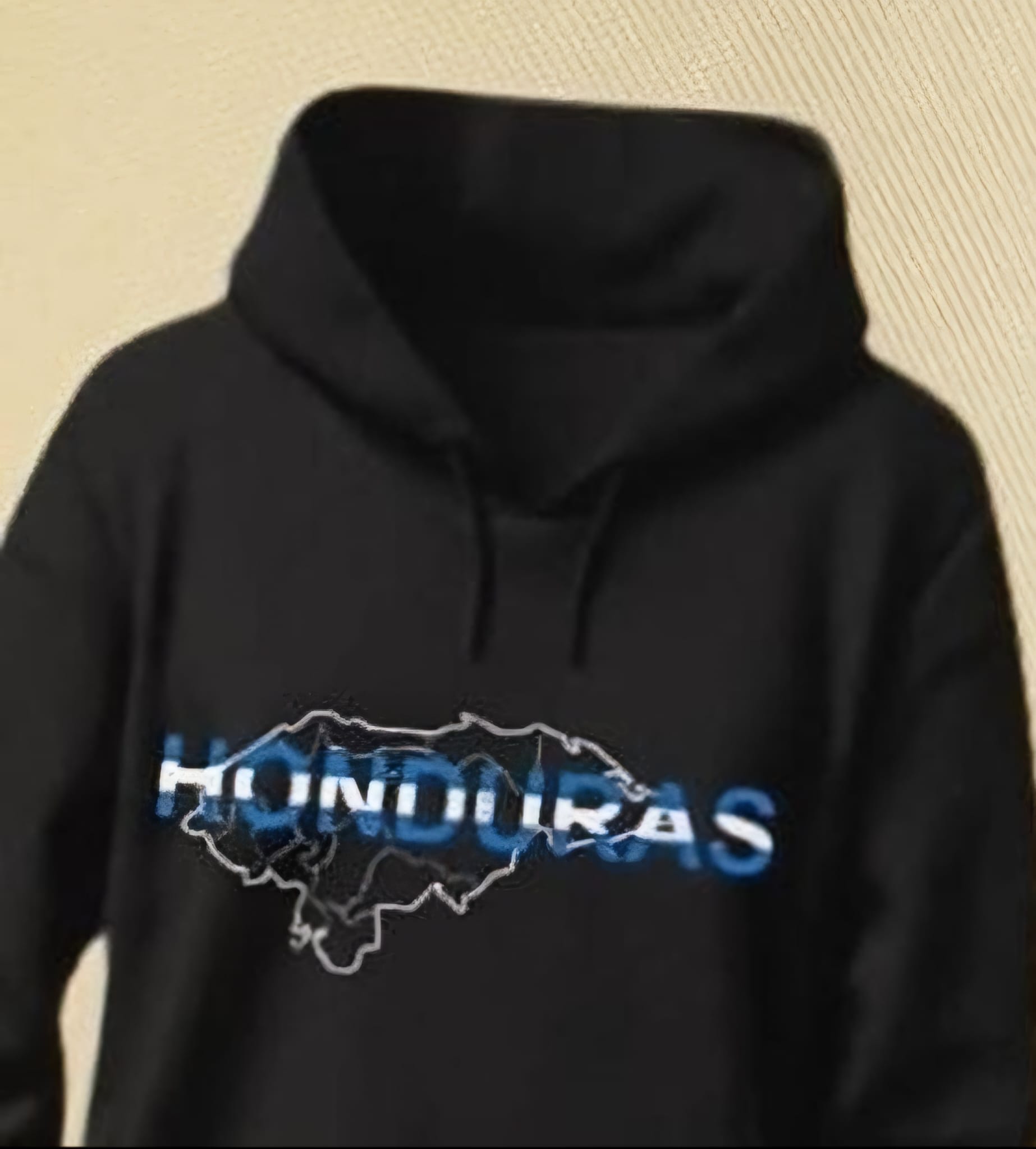 Hoodie gris TUANIC con gráfico azul
